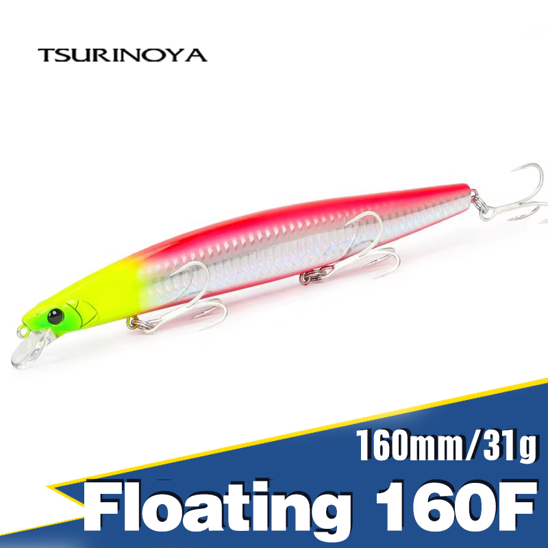 Fishing Lure Topwater - TSURINOYA 160F Floating Minnow Fishing Lure