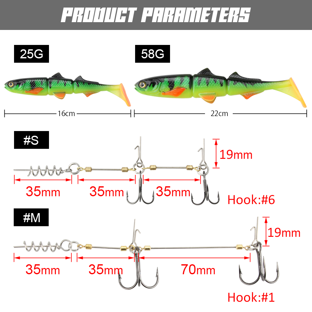 Spinpoler Pike Stinger Rig Hoo - огляд і ціна Fishing Lure Swimbait
