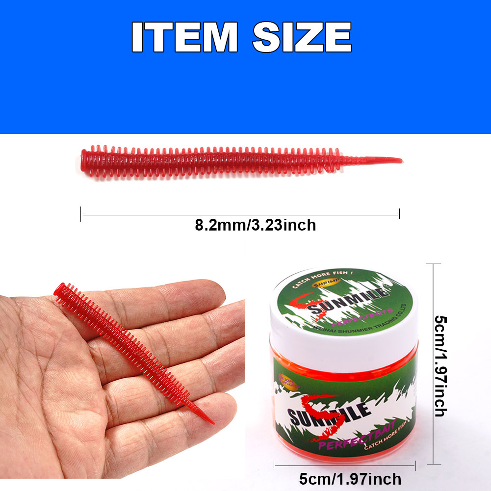 SUNMILE 10pcs Sand Worm Lures  - огляд і ціна Fishing Lure Soft Plastic