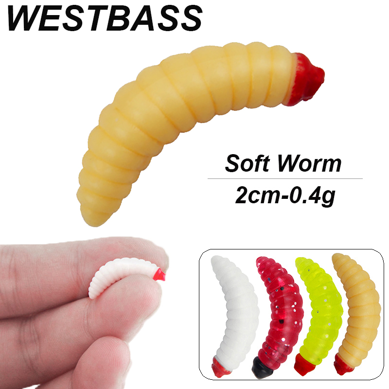 WESTBASS 20/50PCS Soft Larva S - огляд і ціна Fishing Lure Swimbait