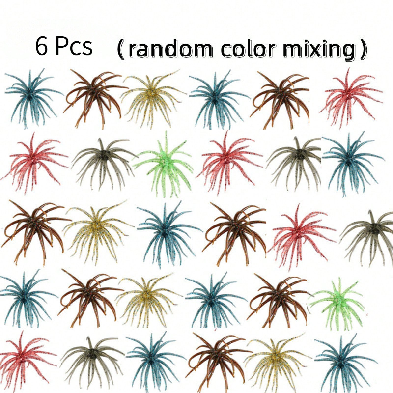 6Pcs Fishing Sea Urchin Soft L - огляд і ціна Fishing Lure Topwater