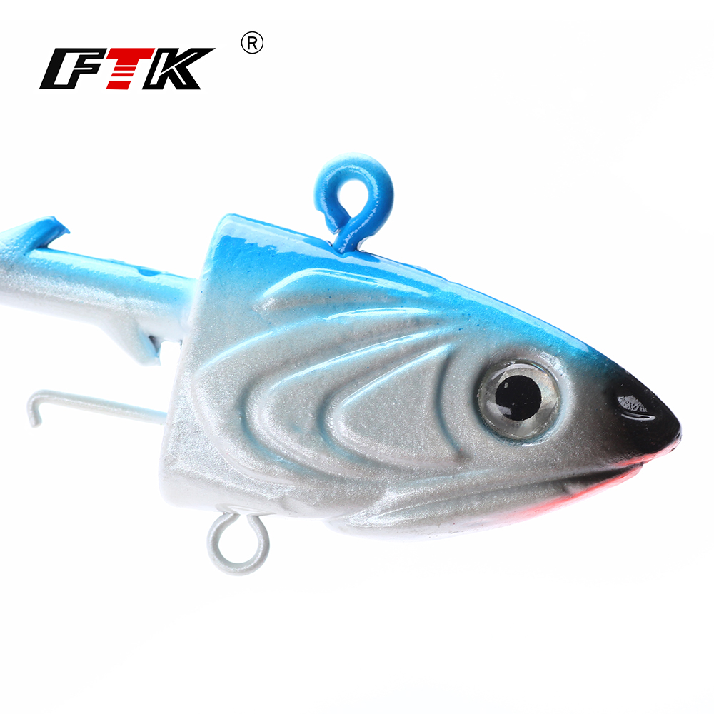 FTK 2PCS Jig Head Fishing Hook - огляд і ціна Fishing Lure Soft Plastic